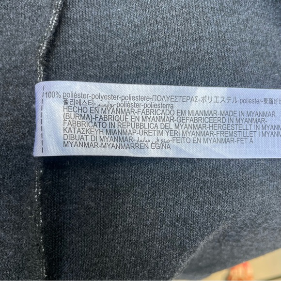 FELT TEXTURE COAT Sz Medium Gray - Picture 10 of 10